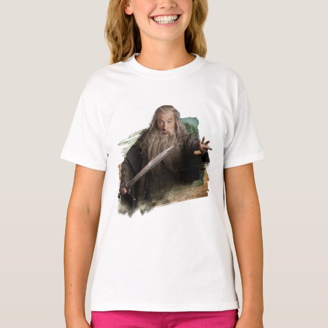 Gandalf med sword t shirt (Framsida)