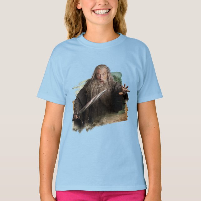 Gandalf med sword t-shirt (Framsida)