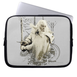 GANDALF™ med Sword Vector Collage Laptop Sleeve