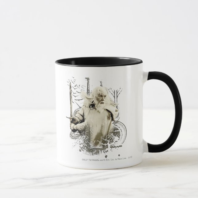 GANDALF™ med Sword Vector Collage Mugg (Höger)