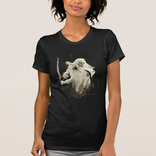 GANDALF™ med Sword Vector Collage T-shirt (Framsida)