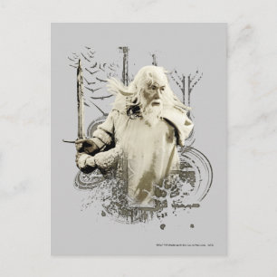 GANDALF™ med Sword Vector Collage Vykort