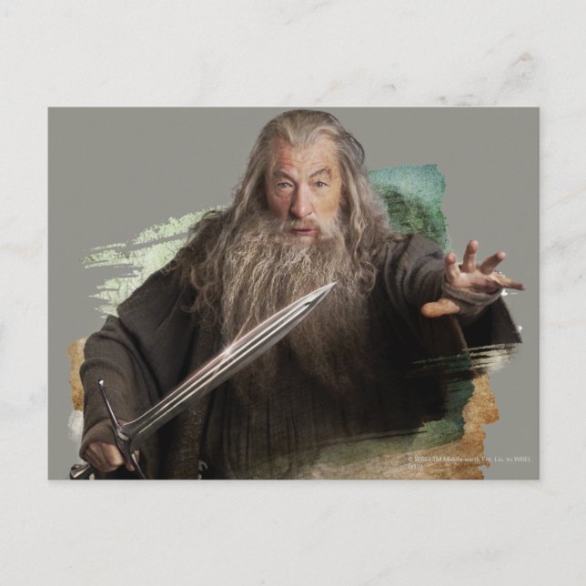 Gandalf med sword vykort (Framsida)