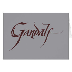 Gandalf Namn Solid Hälsningskort