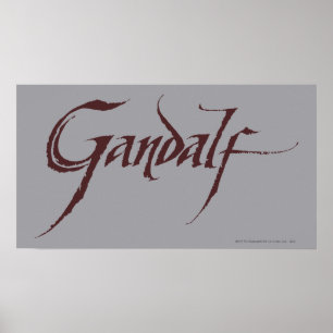 Gandalf Namn Solid Poster