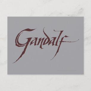 Gandalf Namn Solid Vykort