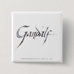 Gandalf Namn Texturerad Knapp
