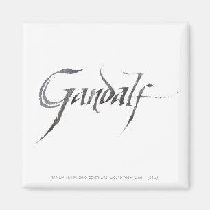 Gandalf Namn Texturerad Magnet