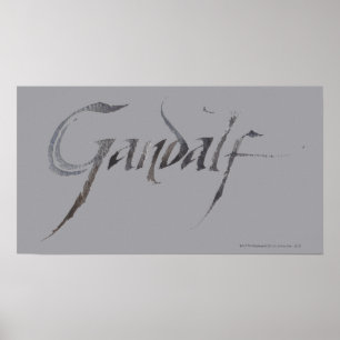 Gandalf Namn Texturerad Poster