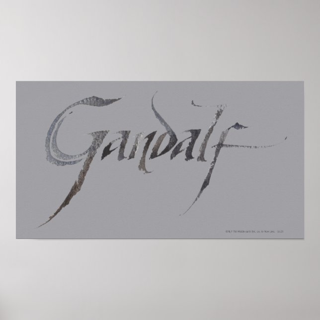 Gandalf Namn Texturerad Poster (Framsidan)