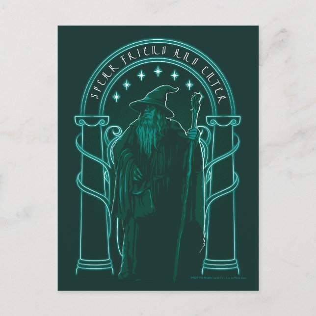 GANDALF™ "Speak Friend And Enter" Doors of Durin Vykort (Framsida)