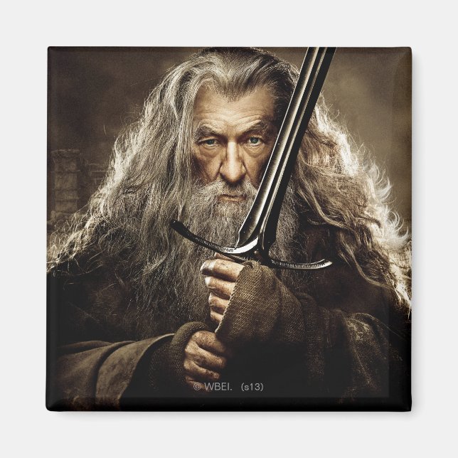 Gandalf-tecken Poster 1 Magnet (Framsidan)