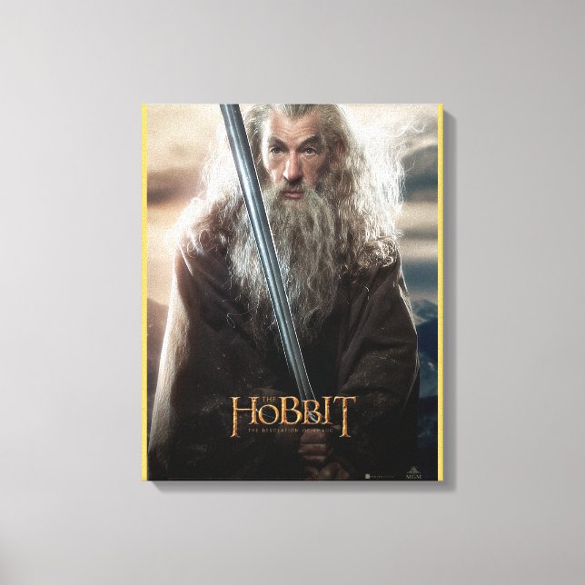Gandalf-tecken Poster 2 Canvastryck (Framsida)