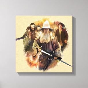 Gandalf, THORIN OAKENSHIELD™ och BILBO BAGGINS Canvastryck