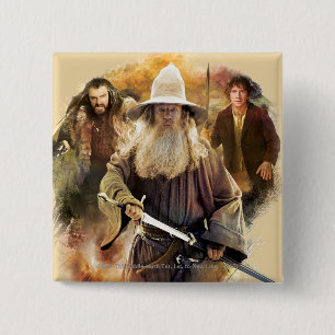 Gandalf, THORIN OAKENSHIELD™ och BILBO BAGGINS Knapp