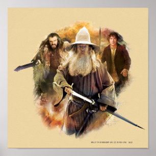 Gandalf, THORIN OAKENSHIELD™ och BILBO BAGGINS™ Poster