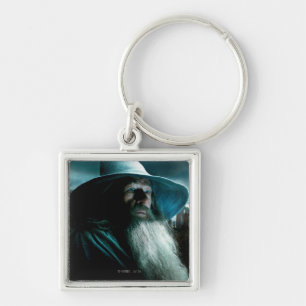 Gandalf vid Dol Guldur Fyrkantig Silverfärgad Nyckelring