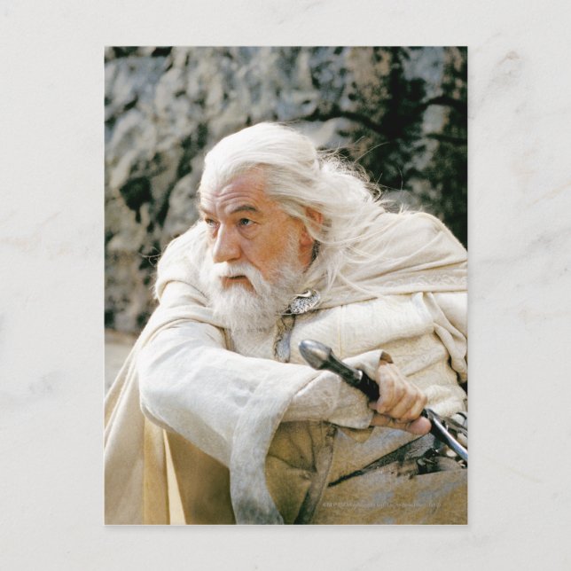 GANDALF™, vit med ord Vykort (Framsida)