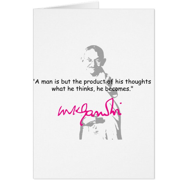 gandhi 2 hälsningskort (Framsidan)