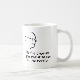 Gandhi - ändring kaffemugg