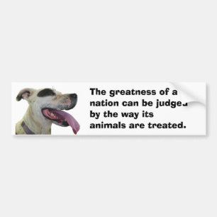 Gandhi Animal Quote Hund Bildekal