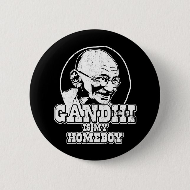 Gandhi är min Homeboy Knapp (Framsida)