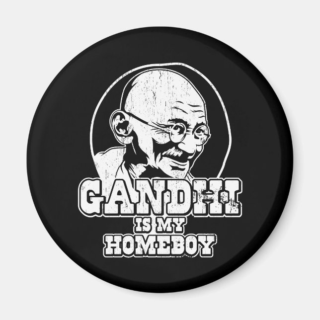 Gandhi är min Homeboy Magnet (Framsidan)