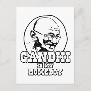 Gandhi är min Homeboy Vykort