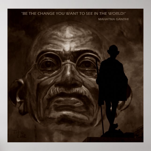 GANDHI - change... Poster (Framsidan)