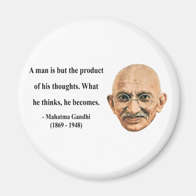 Gandhi-citat 8b magnet (Framsidan)
