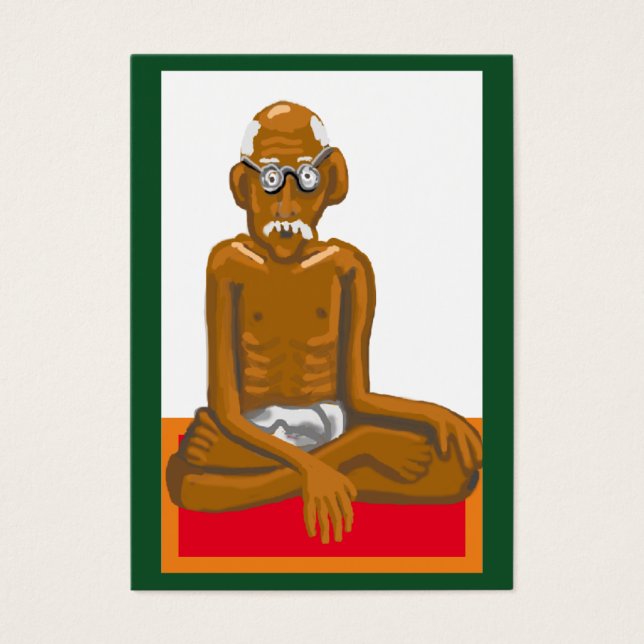 Gandhi citat - godhet och Gud Visitkort (Framsidan)
