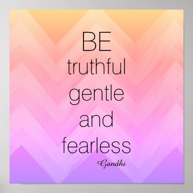 Gandhi citat poster att chevron är en fördärvad (Framsidan)
