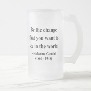 Gandhi citationstecken 1a frostat ölglas