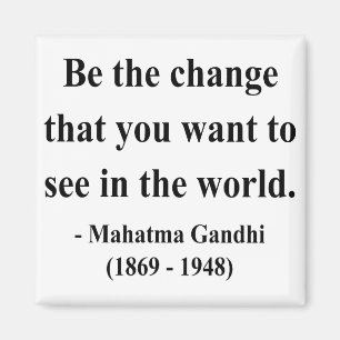 Gandhi citationstecken 1a magnet