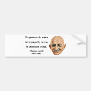 Gandhi citationstecken 2b bildekal