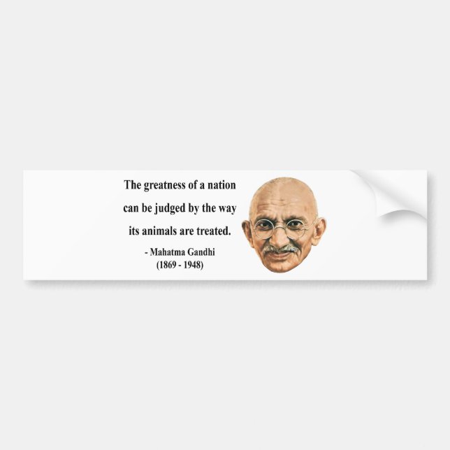 Gandhi citationstecken 2b bildekal (Framsidan)