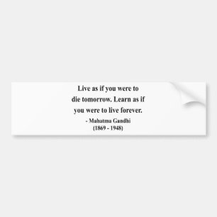 Gandhi citationstecken 4a bildekal