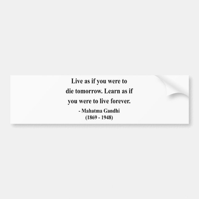 Gandhi citationstecken 4a bildekal (Framsidan)