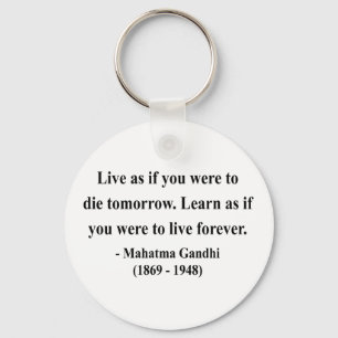 Gandhi citationstecken 4a nyckelring