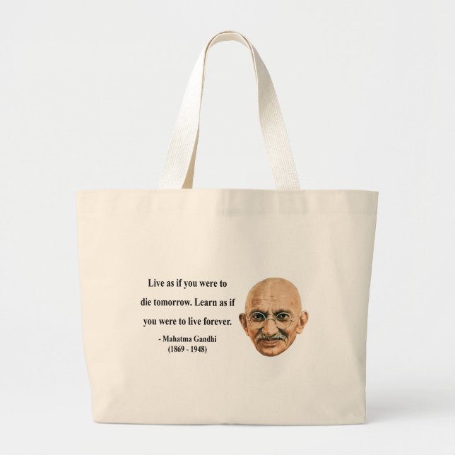 Gandhi citationstecken 4b jumbo tygkasse (Framsidan)