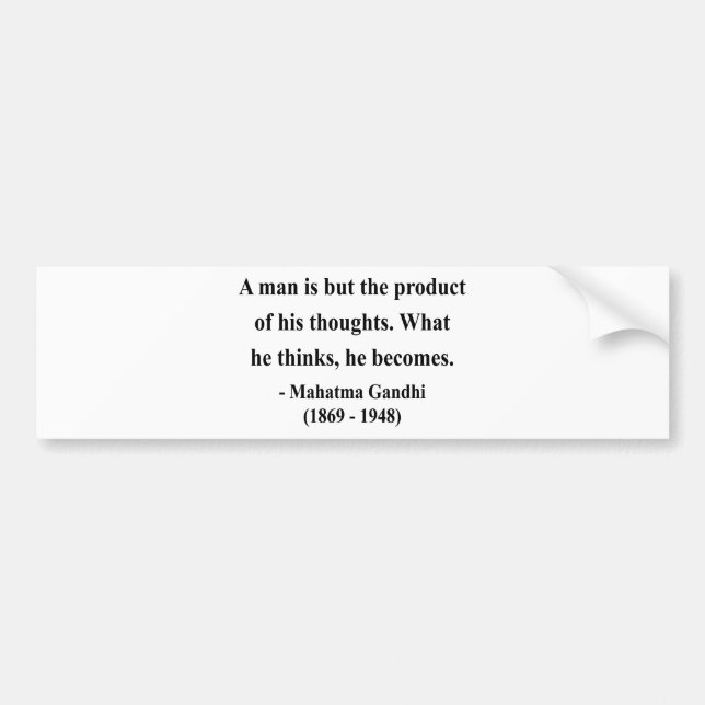 Gandhi citationstecken 8a bildekal (Framsidan)