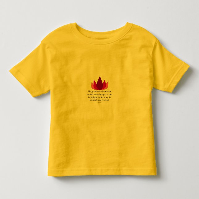 Gandhi citationstecken t-shirt (Framsida)