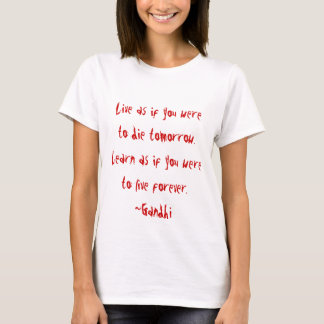 Gandhi citationstecken tee shirt