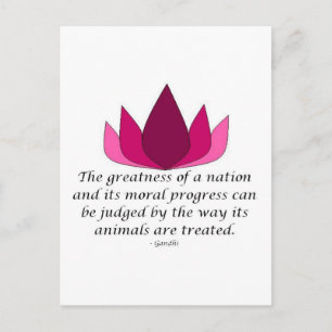 Gandhi citationstecken vykort
