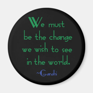 Gandhi citationsteckenmagnet magnet