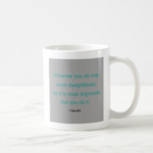 Gandhi citationsteckenmugg kaffemugg