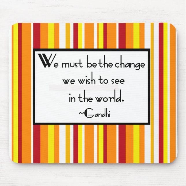 Gandhi citationsteckenmus musmatta (Framsidan)