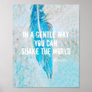 Gandhi-citattecken poster motiveringstext på fotok