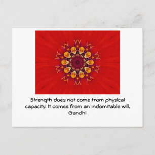Gandhi inspirationerande motivation - citat vykort