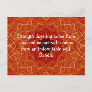 Gandhi inspirationerande motivation - citat vykort